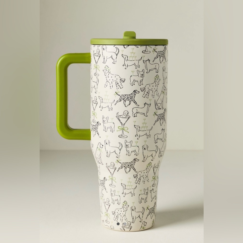 Hydrojug Sit & Sip 32 oz Dog Print Travel Tumbler